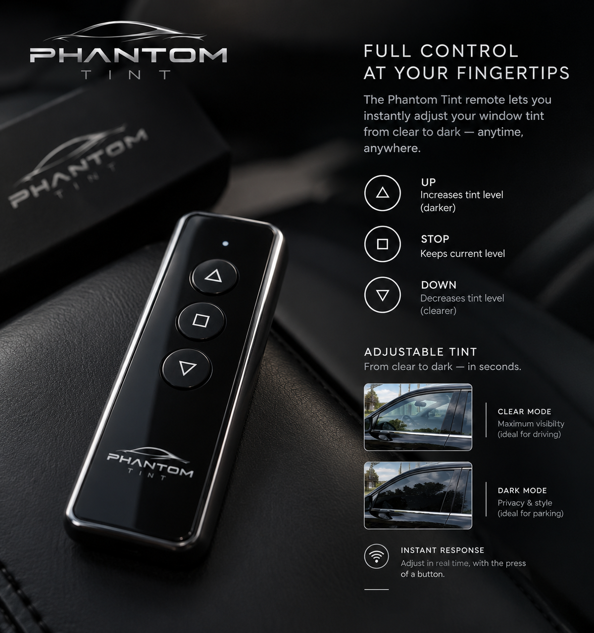 PHANTOM™ Smart Tint - 2 Windows Kit