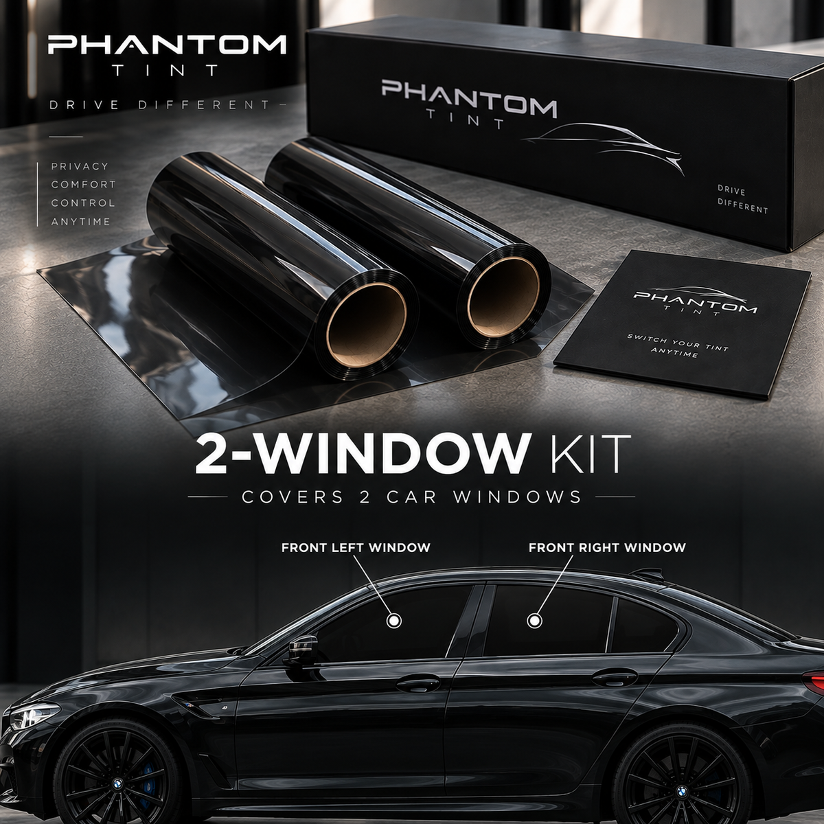 PHANTOM™ Smart Tint - 2 Windows Kit