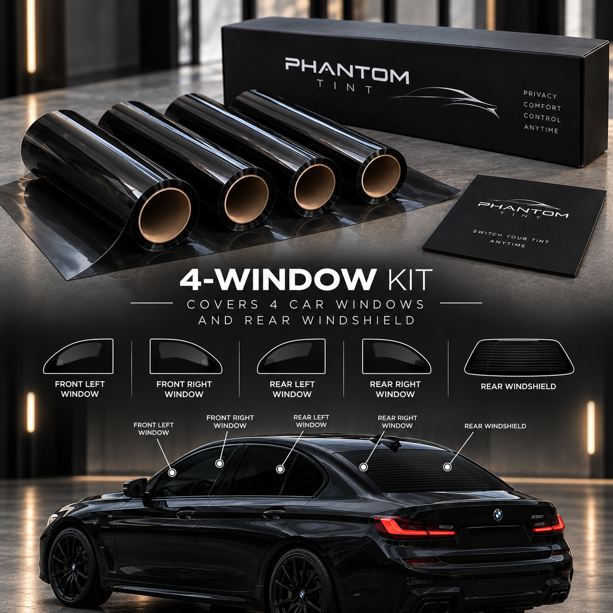 PHANTOM™ Smart Tint - All Windows Kit