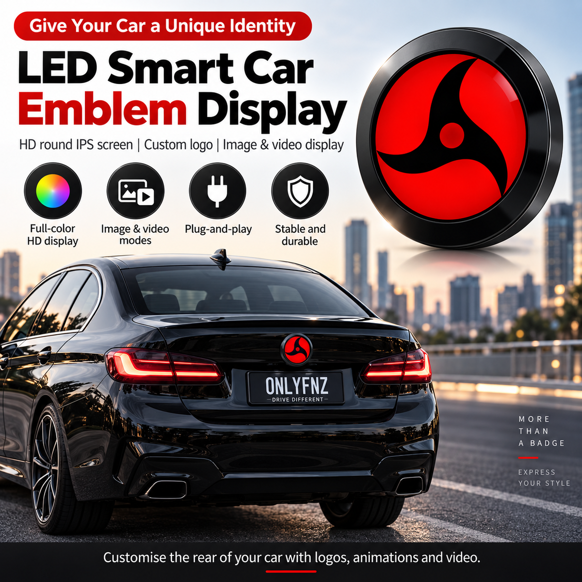 Smart BMW Car Emblem Display
