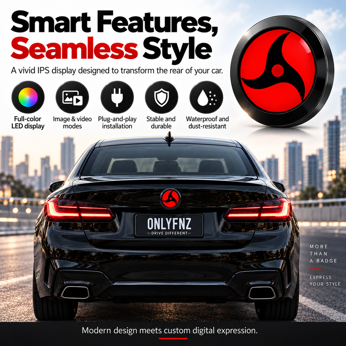 Smart BMW Car Emblem Display